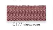 Double passepoil vieux rose c177 11mm le mètre 42029