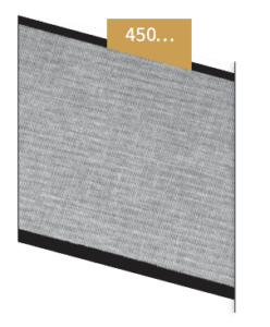 Renfort de tête coton 150mm au mètre 450150