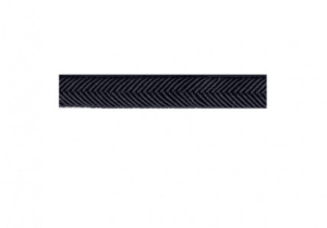 Double passepoil chevron 9mm au mètre col 27 GRIS ANTHRACITE 517
