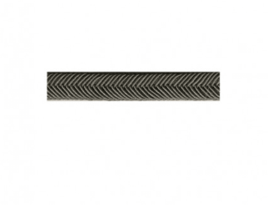 Double passepoil chevron 9mm au mètre col 33 GRIS ARGENT 517