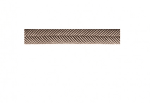 Double passepoil chevron 9mm au mètre col 41 ROSE POUDRE 517