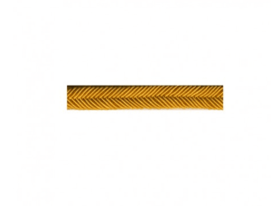 Double passepoil chevron 9mm au mètre col 52 JAUNE 517