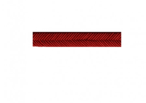 Double passepoil chevron 9mm au mètre col 08 ROUGE VIF 517
