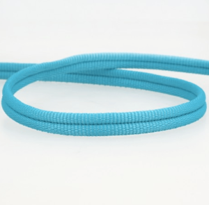 Double passepoil 518 turquoise C20 8mm 100%polyester le mètre