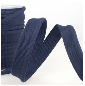 Simple passepoil marine 519 C27 8mm 100%polyester le mètre 519C27