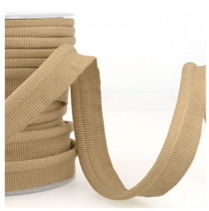 Simple passepoil beige foncé 519 C43 8mm 100%polyester le mètre 519C43
