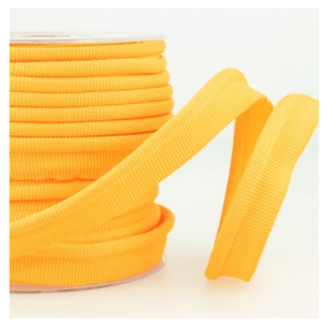 Simple passepoil jaune 519 C52 8mm 100%polyester le mètre 519C52