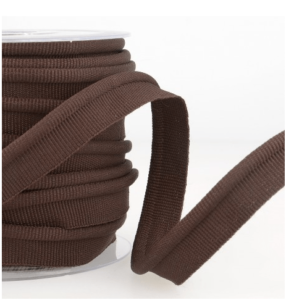 Simple passepoil marron C56 8mm 100%polyester le mètre