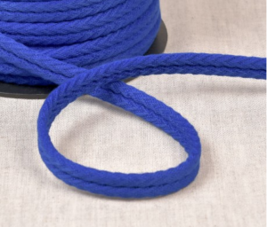 Double passepoil chevron 550 Bleu roi C24 10mm 100% coton le mètre