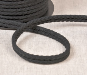 Double passepoil chevron 550 anthracite C38 10mm 100% coton le mètre