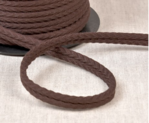 Double passepoil chevron 550 Marron C56 10mm 100% coton le mètre