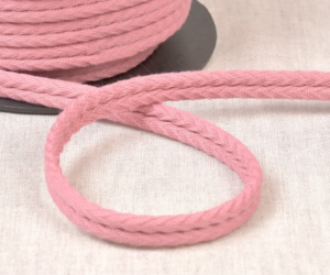 Double passepoil chevron 550 vieux rose C77 10mm 100% coton le mètre