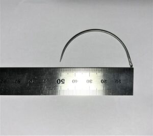 Carrelet courbe 75mm - Chas côté G959-75
