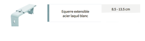 Equerre réglable 8.5/13.5cm pour store bateau AT500 M500923/001