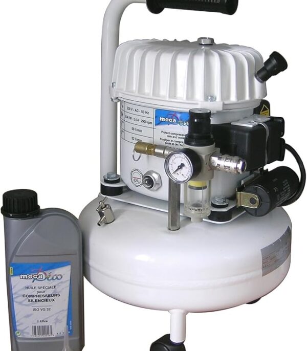 Mecadeco 425516 Compresseur silencieux 9 L
