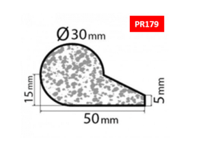 Bourrelet profilé mousse PR179 – 2m