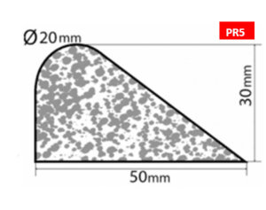 Bourrelet profilé mousse PR5 – 2m