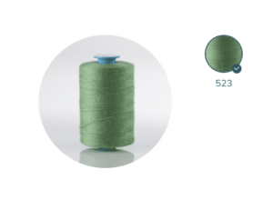 ZX 75-523 BASILIC FIL À COUDRE 100% POLYESTER TRÈS RÉSISTANT bobine 1000m