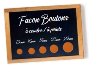 Facon / réalisation de boutons à coudre 13mm FACBOUCOOU13MM