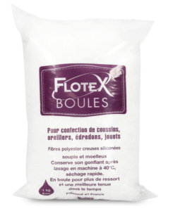 Fibre creuse siliconée Flotex boules 1kg TFLO1KG