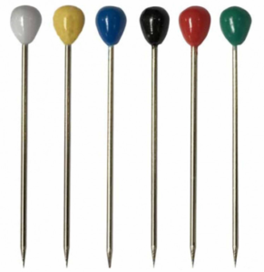 Houzeaux à tête plastique rondes 100pcs G952-2
