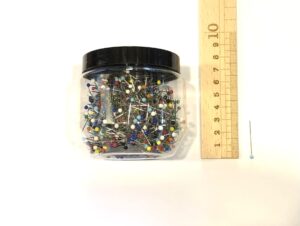 Carton Epingles têtes verres 0.62*32mm 1000pc JG9