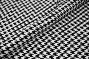 Petit NOIR laize 143cm effet mohair pied de poule 214.03 100000 tours