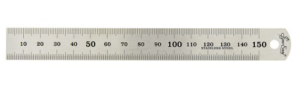 Reglet 150cm*25mm metal alumimium semi rigide