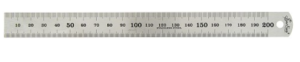 Réglet métal 20cm R20*13mm