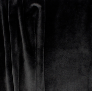Velours uni Scala NOIR col 10 laize 150cm 90000t